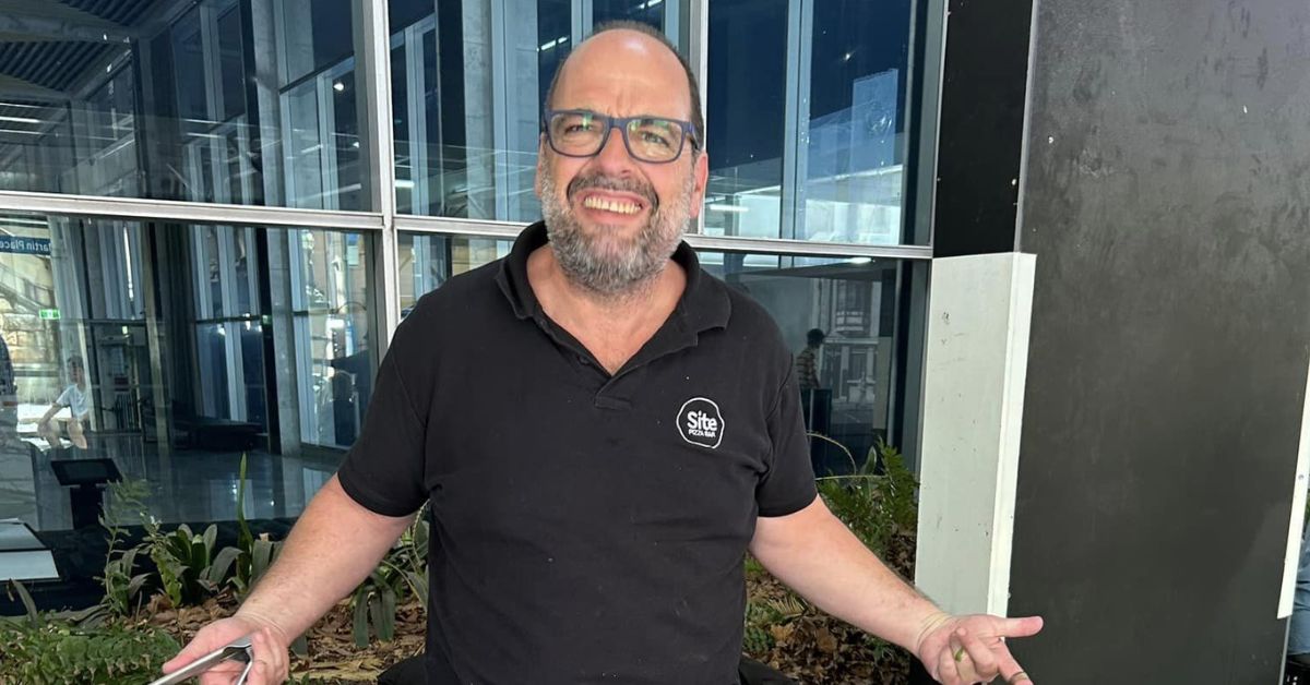 Glen Mezei, owner of Site Pizza Bar in Little Bay, pictured at the venue.