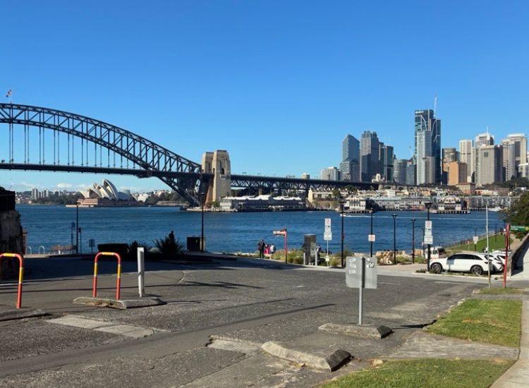 Blues Point Road at McMahons Point, the focus of North Sydney Council's proposed street safety package.