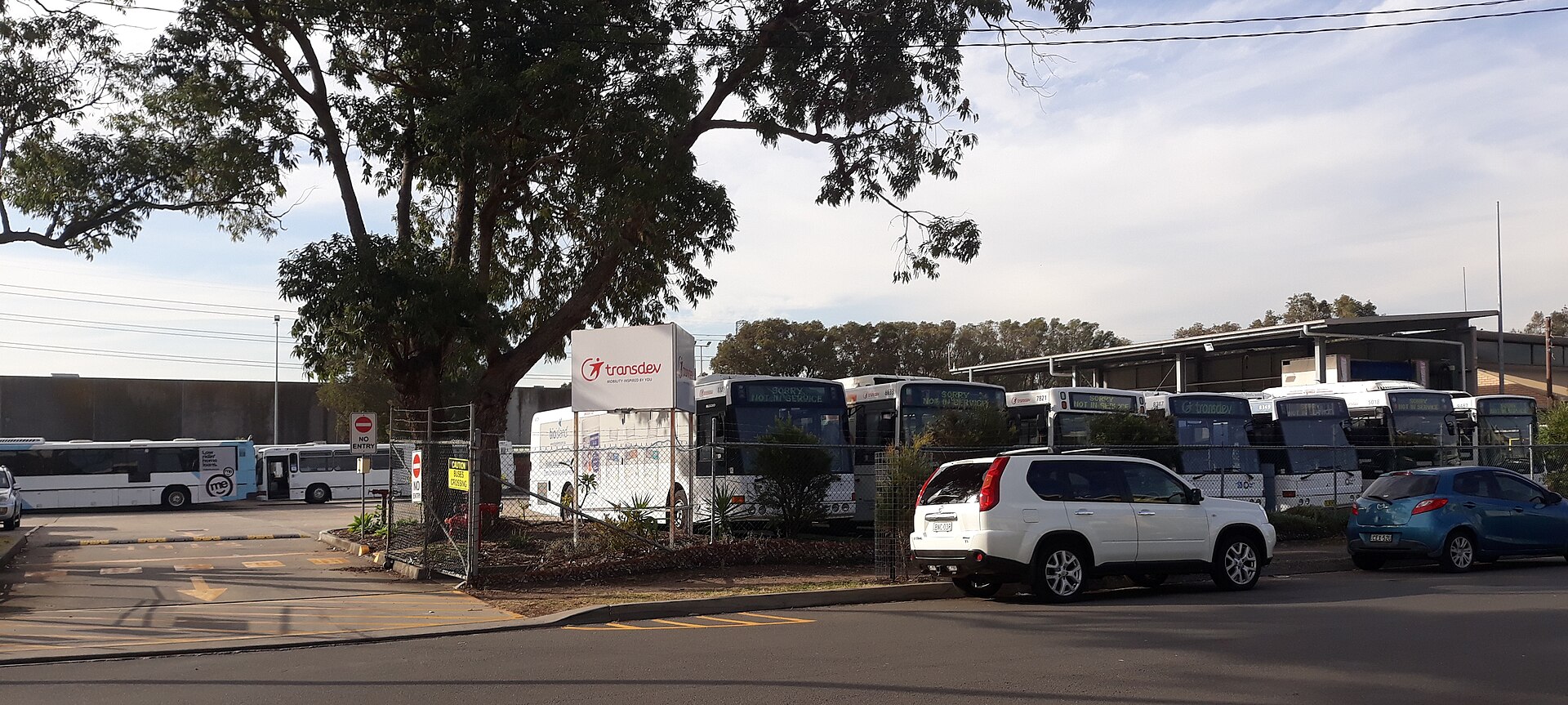The Transdev Taren Point bus depot in the same Sutherland Shire suburb where July investigation works are planned.