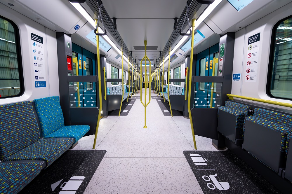NSW Government prototype image for the Western Sydney Airport metro train design.