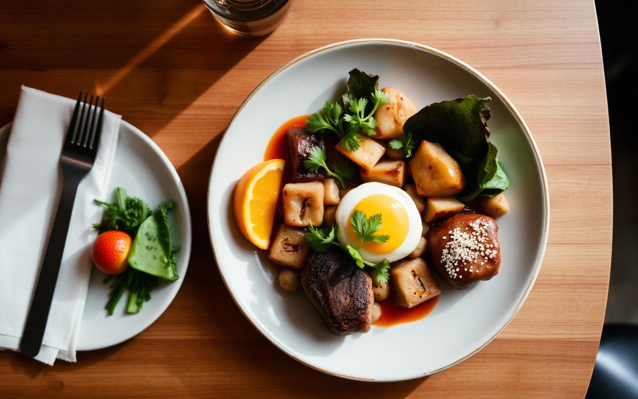A plate of food at a suburban Sydney restaurant