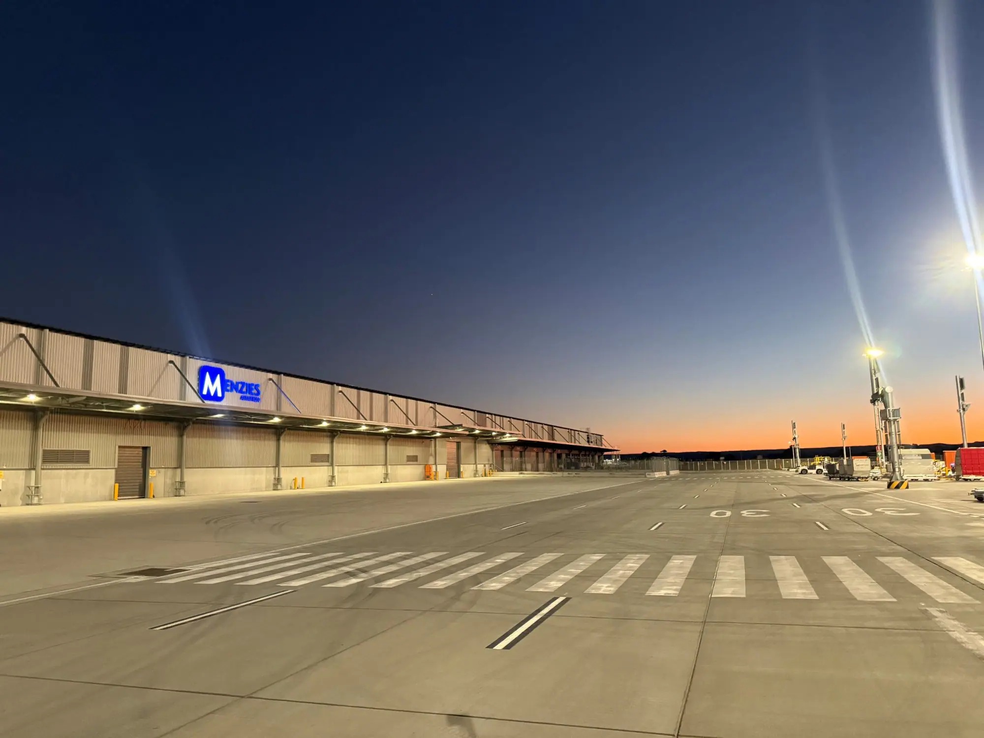 Menzies Aviation handled the first cargo flights at Western Sydney International Airport as freight operations began.