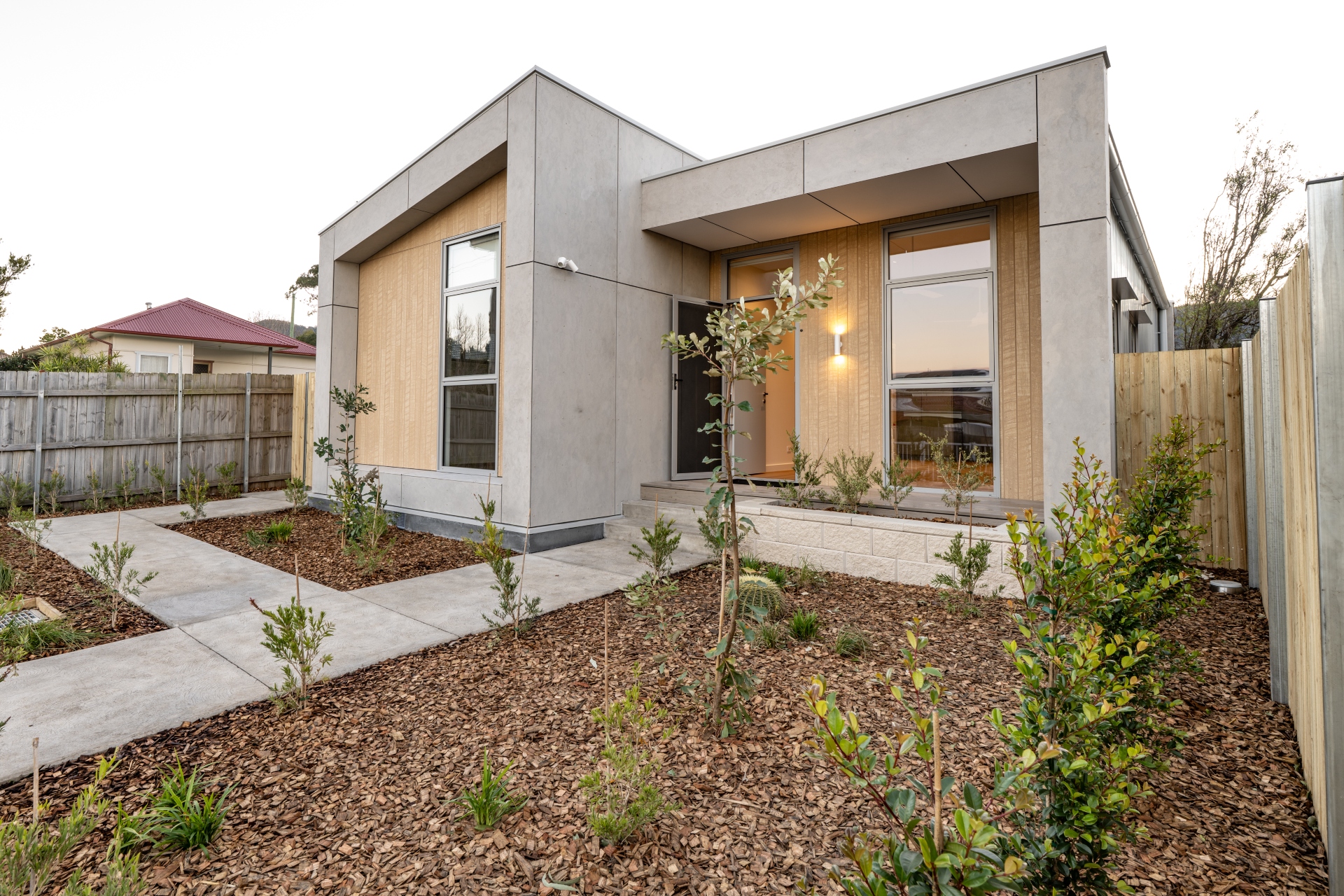 A prefabricated home example used by the NSW Government in its modern methods of construction housing announcement.